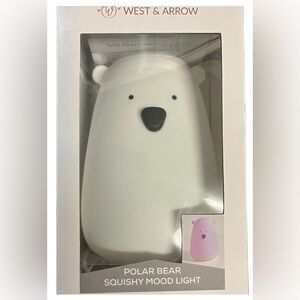 West and Arrow Polar Bear Squishy Mood Light NWT